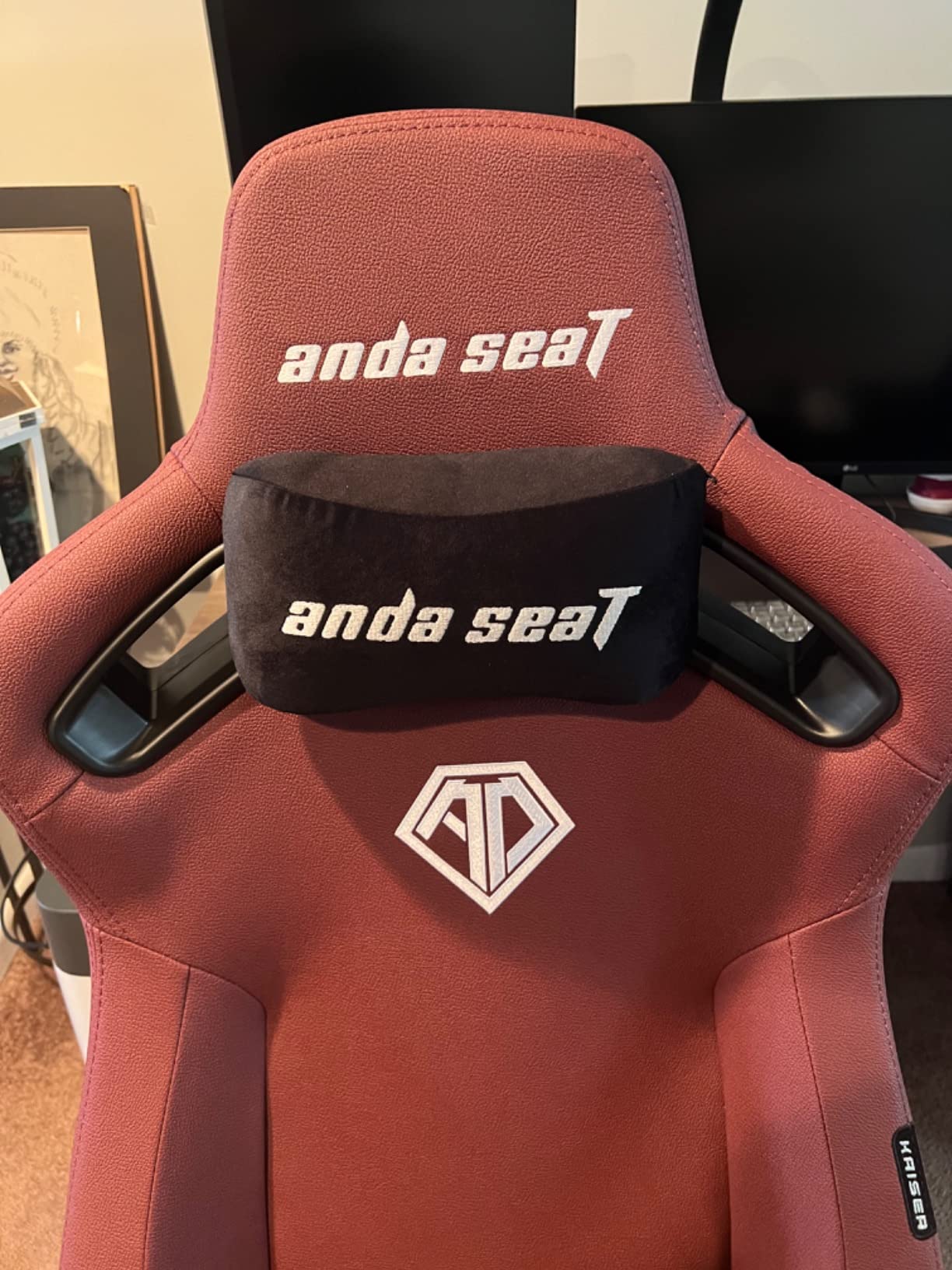 Kaiser 3 XL Gaming Chairs for Adults - Ergonomic Gray Fabric Gaming Chair with Lumbar Support, Comfortable Office Seat with Neck Support - Heavy Duty Wide Gamer Seat customer photo 2