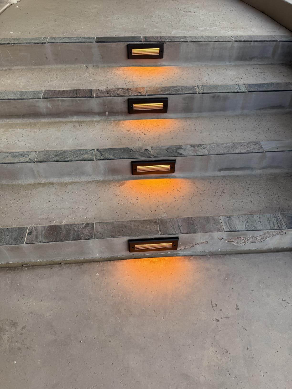 LEONLITE 5W/4W/3W Dimmable 5CCT Low Voltage LED Step Lights Outdoor, 9 Inch Exterior Step Lighting, 12-24V AC/DC Landscape Stair Riser Light, UL Listed, IP65, Oil Rubbed Bronze, Aluminum, Pack of 6 customer photo 1