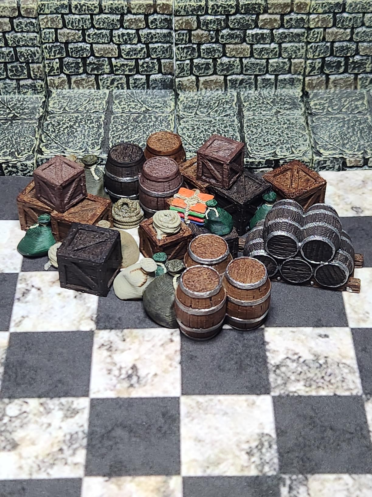 EnderToys Cargo Piles - DND Terrain Scenery for Tabletop 28mm Miniatures Wargame customer photo 1