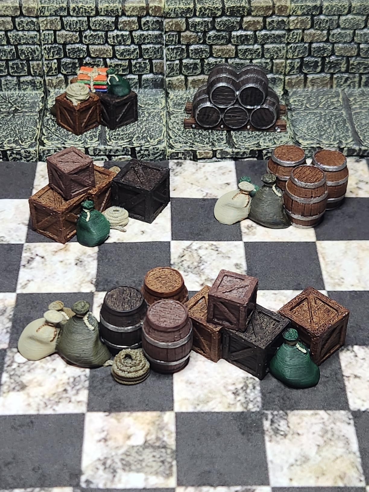 EnderToys Cargo Piles - DND Terrain Scenery for Tabletop 28mm Miniatures Wargame customer photo 2