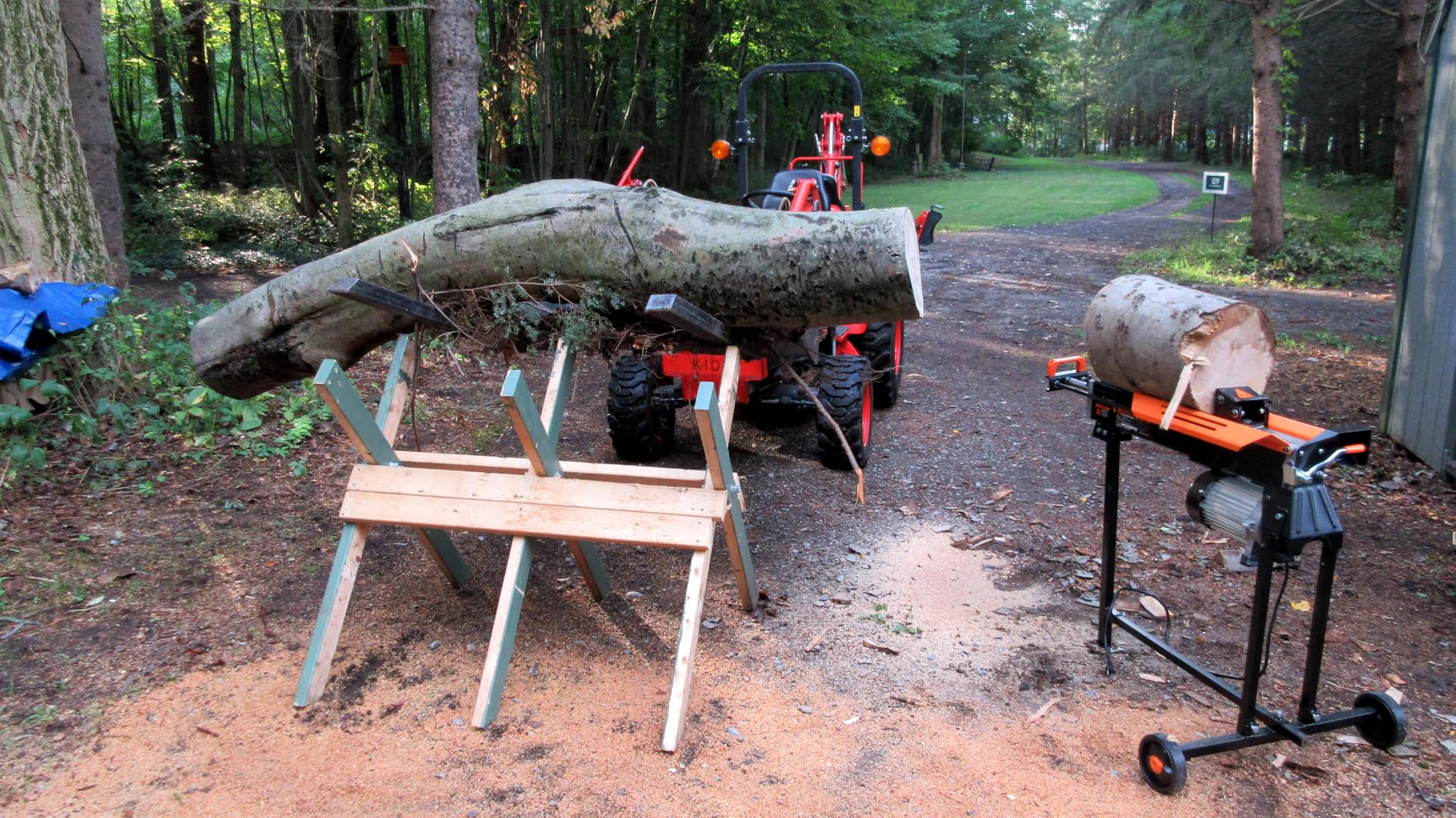 WEN Electric Log Splitter, 6.5-Ton Capacity with Portable Stand (56208) customer photo 1