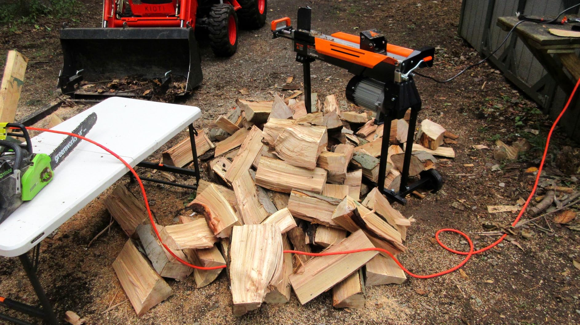 WEN Electric Log Splitter, 6.5-Ton Capacity with Portable Stand (56208) customer photo 2
