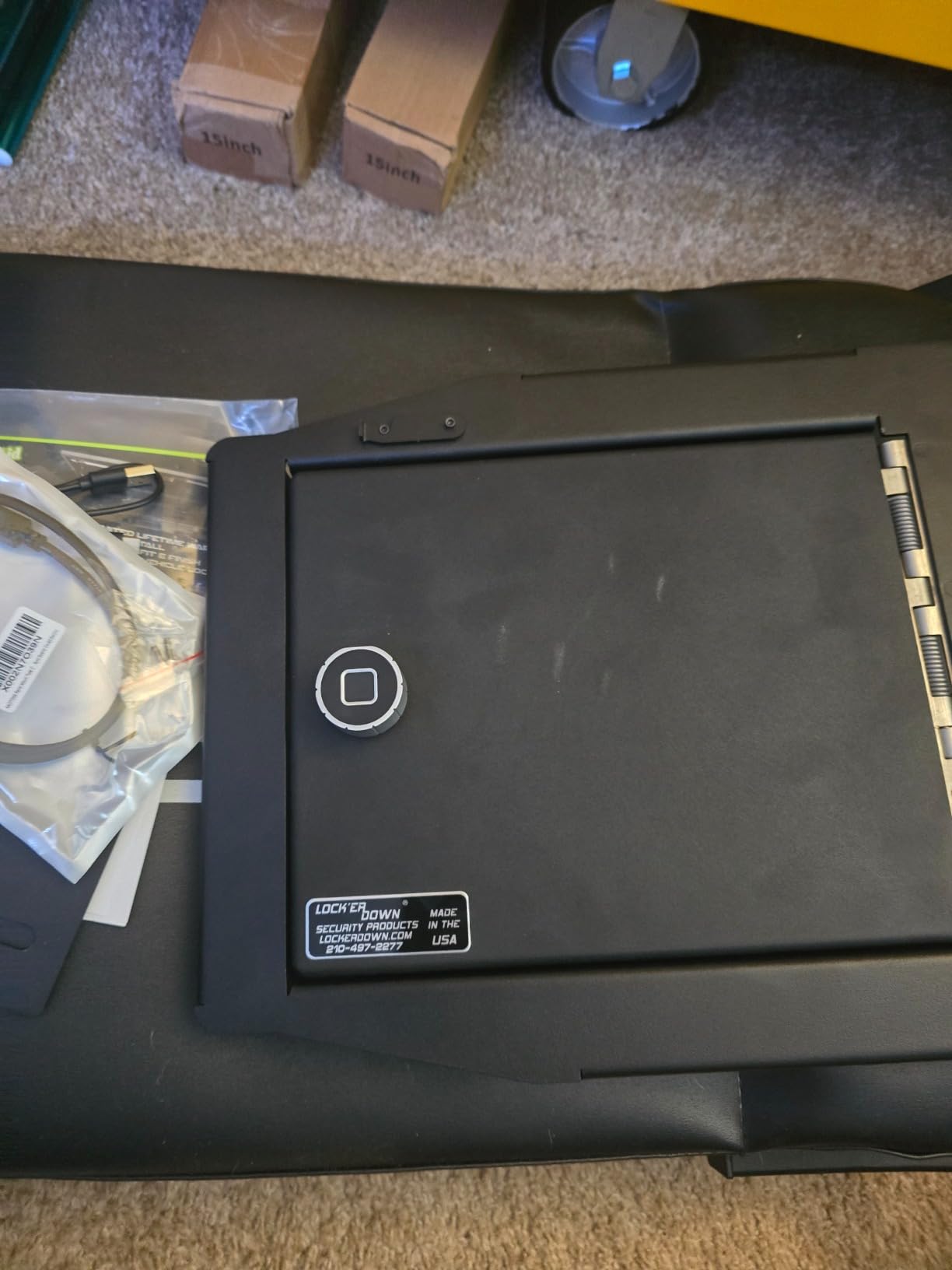 Fingerprint Drawer Lock eLinkSmart Bluetooth App Cabinet Lock 20MM (17MM) for Home Office Mailbox Keyless Furniture with 3 Sizes Tubular Cam 20 Fingerprints 1000+ App Users customer photo 1