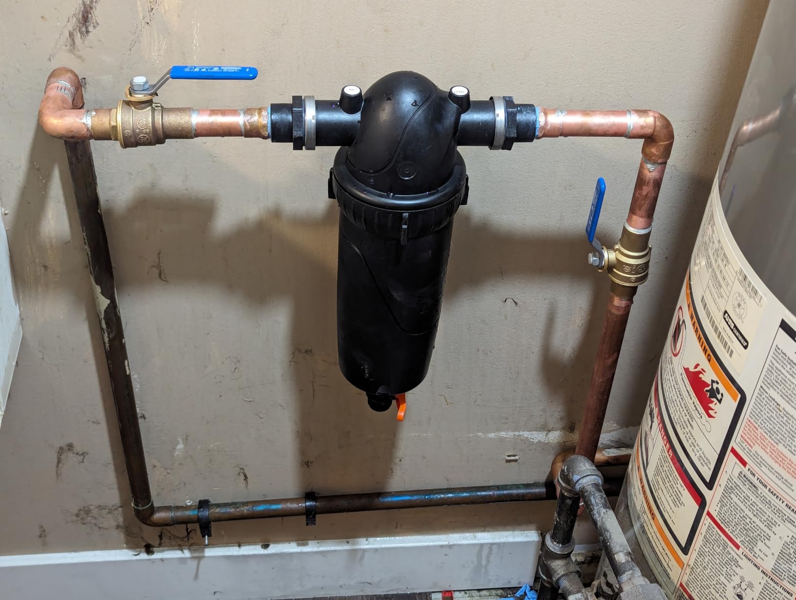 Hardless NG4L Whole House Water Filter- Salt-Free Softening Device - Reduces Limescale, Sediment & More - Compact, Easy to Install- Comes w/ 3/4