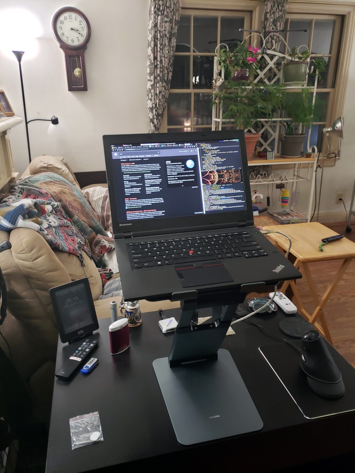 Lifelong Adjustable Laptop Stand for Desk, Ergonomic Premium Aluminum Laptop Riser, Portable Foldable Computer Stand, Height Adjustable up to 20