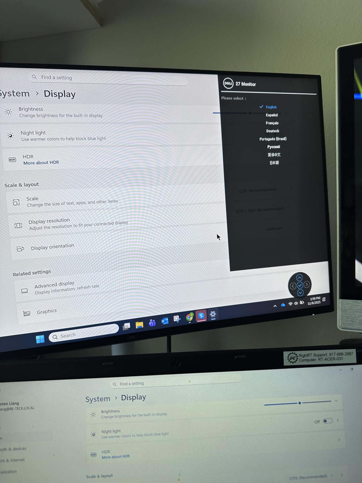 Dell S2725HS 27 Inch Monitor, FHD (1920x1080) Display, 100Hz Refresh Rate, 1500:1 Contrast Ratio, TÜV Rheinland Eye Comfort 4 Star, Integrated 2x5W Speaker, Height/Tilt/Swivel/Pivot- Ash White Color customer photo 2