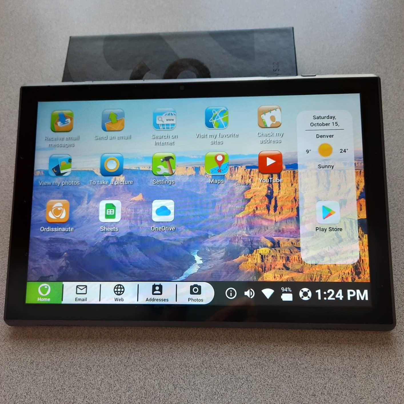 Pix Star Touch Easy to Use Tablet for Seniors, Touch Screen & Simple Interface - WiFi - 10.1 Inches, 2 Cameras - Ideal for Video Calls, Web Search, Photos, Highly Giftable customer photo 1