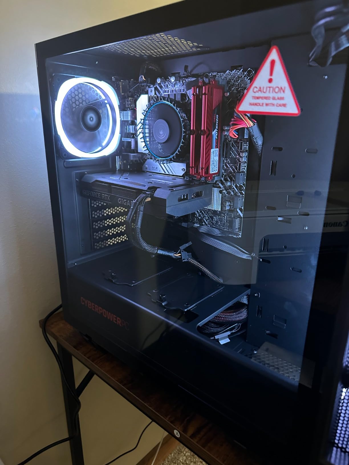 CyberpowerPC Gamer Xtreme VR Gaming PC, Intel Core i7-12700F 2.1GHz, GeForce RTX 3060 12GB, 16GB DDR4, 1TB NVMe SSD, WiFi & Win 11 Home (GXiVR8040A12), Black customer photo 1