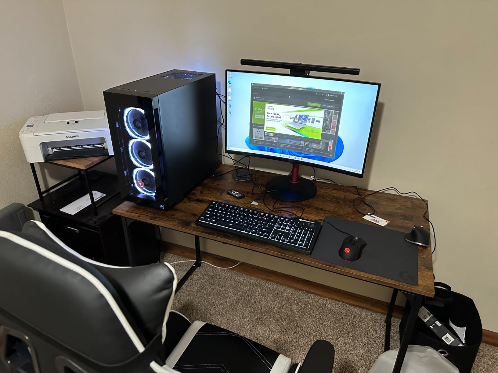 CyberpowerPC Gamer Xtreme VR Gaming PC, Intel Core i7-12700F 2.1GHz, GeForce RTX 3060 12GB, 16GB DDR4, 1TB NVMe SSD, WiFi & Win 11 Home (GXiVR8040A12), Black customer photo 2