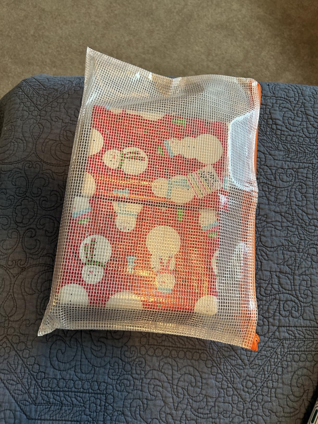 10 Pack Mesh Zipper Pouch Bags A3-12x18 - Plastic Zipper Pouches for Organizing - Board Game Organizers - Large Zippered Pouch Bag customer photo 1