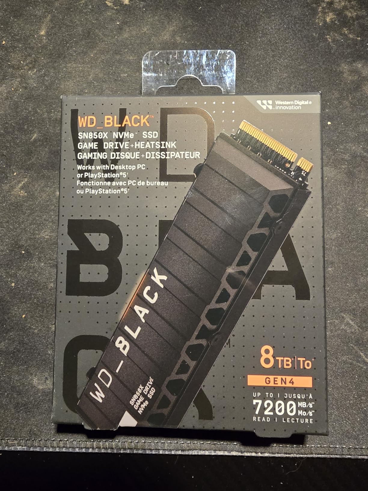 WD_BLACK SN850X 2TB NVMe SSD with Heatsink - M.2 2280, Up to 7,300 MB/s Read speeds, Up to 6,300 MB/s write speeds, Gaming Expansion, High Performance Internal Solid State Drive - WDS200T2XHE customer photo 1