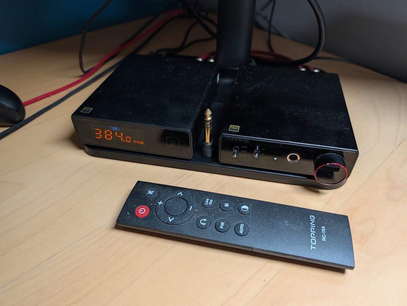 Topping E30 II DAC Preamp Audio Decoder- 2xAK4493S Hi-Res XMOS XU208 DAC 32Bit/768kHz DSD512 DSD Direct Mode for USB/Coax/Opt Inputs RCA customer photo 1