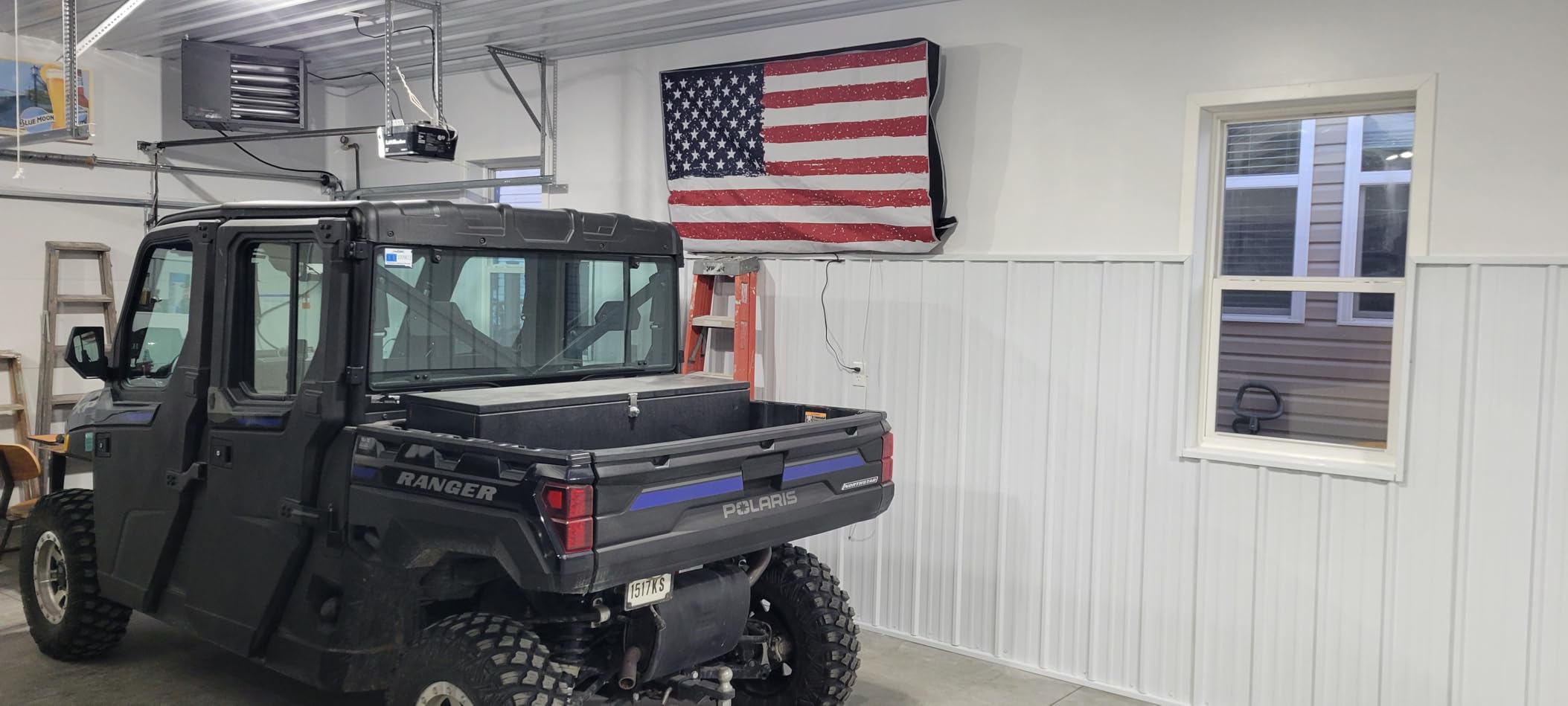 Garnetics Outdoor TV Cover 55 Inch - Waterproof, Weatherproof TV Enclosures with Smart Shield Screen Protectors, Ideal for Outdoor Use, Moving, and Storage - US Flag customer photo 2