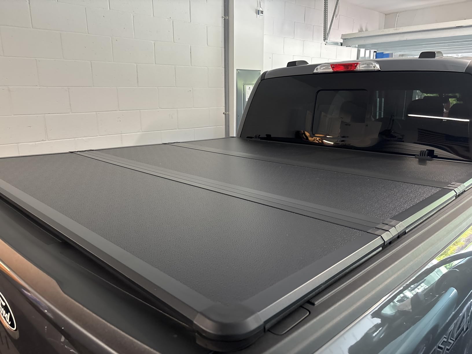 Tutel Hard Shell Folding Truck Bed Tonneau Cover | Fits 2015-2026 Ford F150 5'5