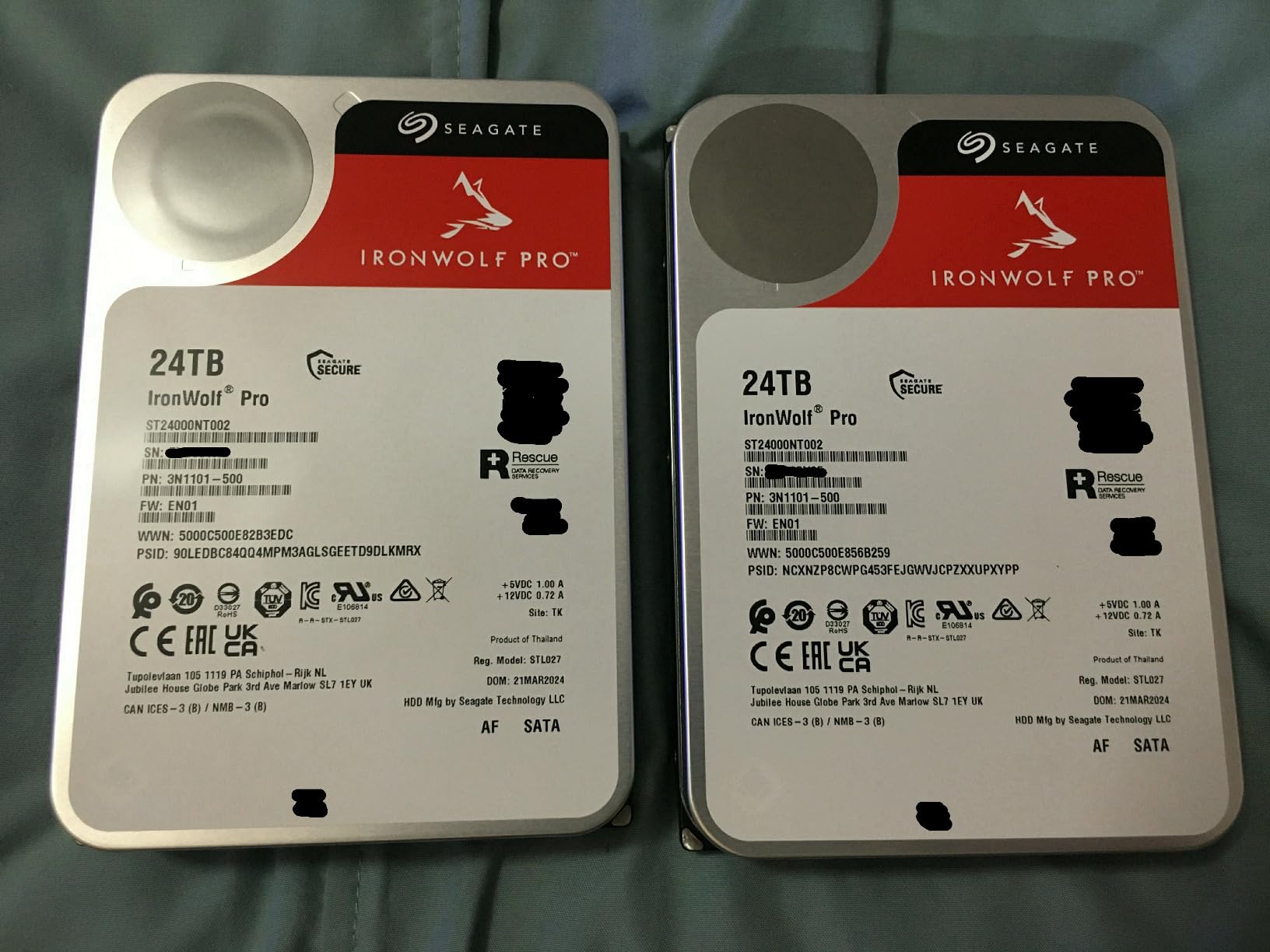 Seagate IronWolf Pro, 12 TB, Enterprise NAS Internal HDD - CMR 3.5 Inch, SATA 6 Gb/s, 7,200 RPM, 256 MB Cache for RAID Network Attached Storage (ST12000NT001) customer photo 2