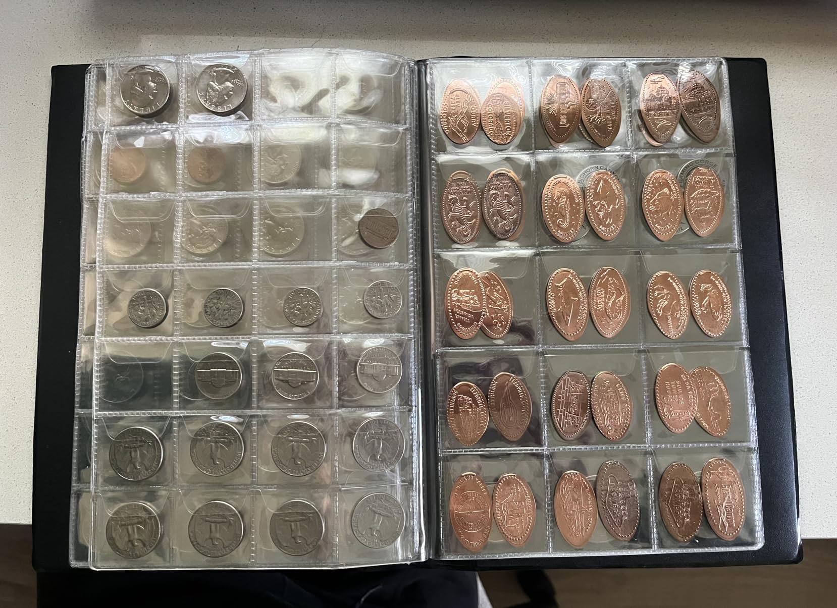 Coin Album for Collectors, 340 Pockets Coin Collection Book Holder Display Storage Case,Collecting Sleeves Organizer Supplies for Coins,Pennies,Quarters,Badges,Stamp customer photo 1