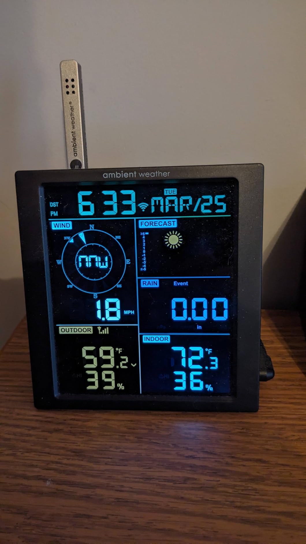 Ambient Weather WS-1965 WiFi Weather Station w/Remote Monitoring and Ambient Weather Network Access customer photo 2