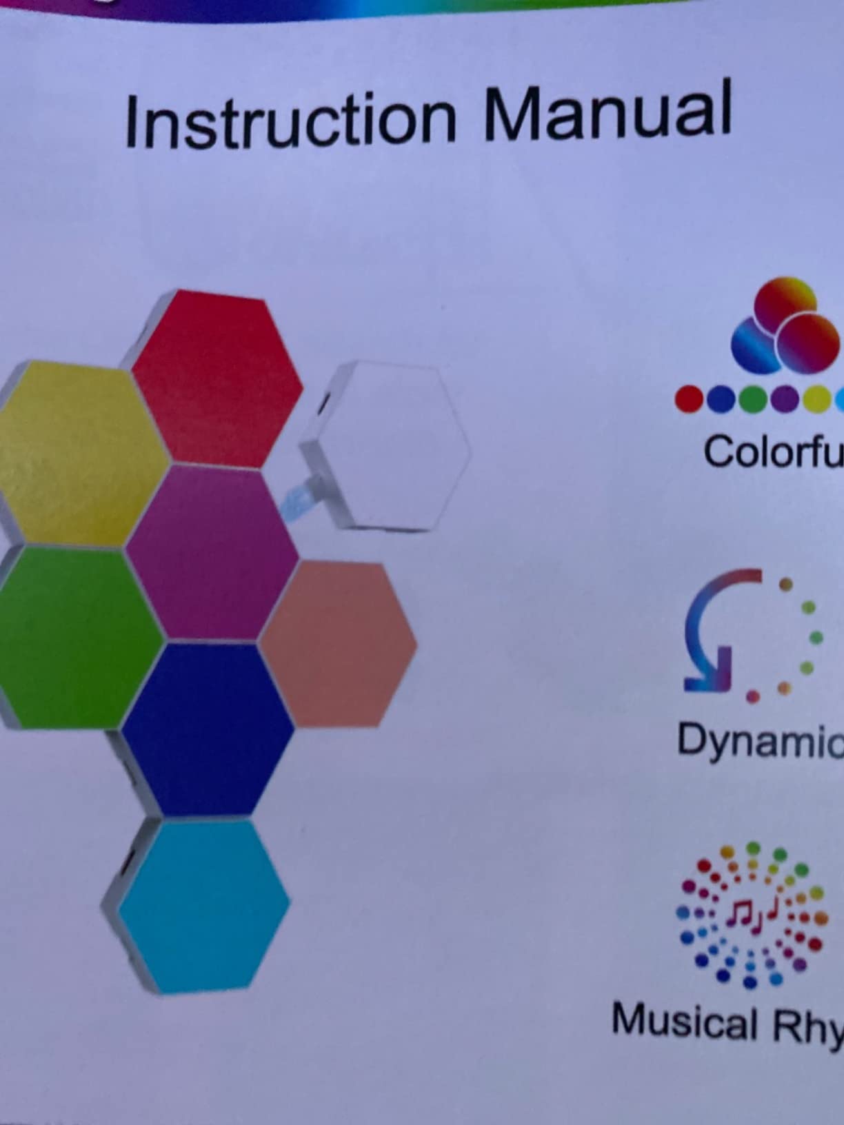 TISOFU Hexagon Lights (8 Pack) LED Wall Panels, RGB Gaming Lights with APP, Smart Modular Panel Hex Tiles Push Glide Expansion Shapes Light customer photo 2