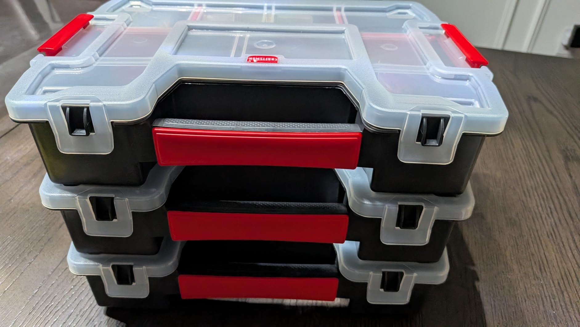CRAFTSMAN Storage Organizer, Small Parts Organizer, 3-Packs with 10-Compartments, Lid Includes Secure Latch (CMST60964M) customer photo 2