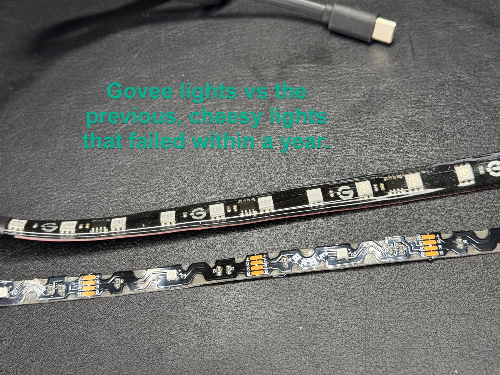 Govee Envisual TV LED Backlight T2 with Dual Cameras, 11.8ft RGBIC Wi-Fi LED Strip Lights for 55-65 inch TVs, Double Strip Light Beads, for Home Decorations, Smart App Control, Music Sync customer photo 1