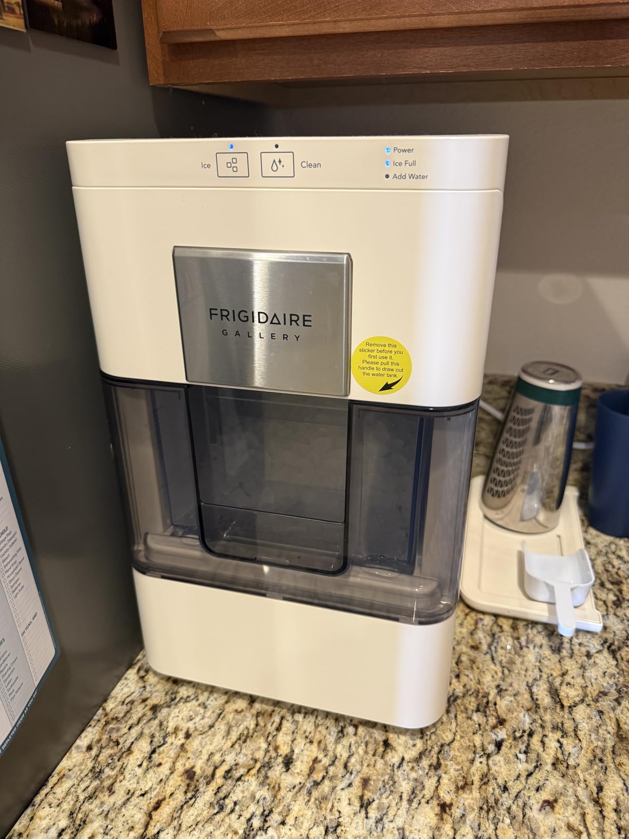 Frigidaire Nugget Ice Maker, Countertop Ice Machine with Transparent Window, Sonic Ice Maker with 44 lbs. Capacity, Auto Self Cleaning Ice Maker Machine, 2.0 Gen, Cream customer photo 1