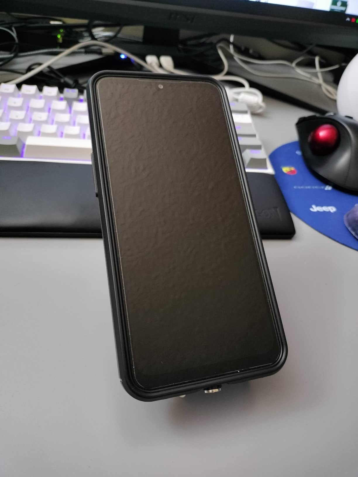 Galaxy XCover6 Pro 5G | Rugged (IP68 Rated) Unlocked (Verizon, AT&T, T-Mobile, US Cellular) | Dual Sim (1 Nano + 1 eSIM) | 128GB | US Version (2022 Model) | Black (SM-G736UZKEXAA) customer photo 1