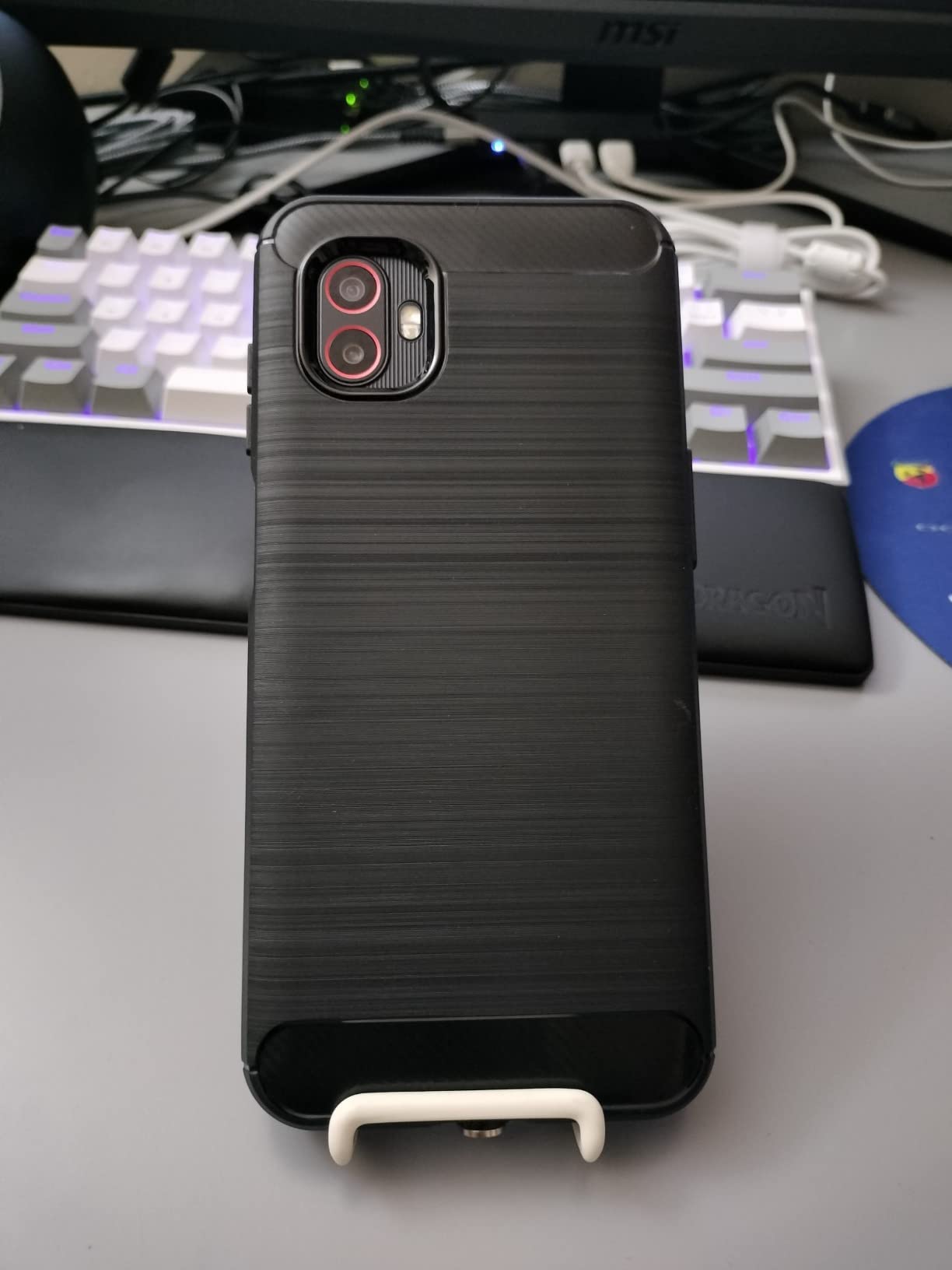 Galaxy XCover6 Pro 5G | Rugged (IP68 Rated) Unlocked (Verizon, AT&T, T-Mobile, US Cellular) | Dual Sim (1 Nano + 1 eSIM) | 128GB | US Version (2022 Model) | Black (SM-G736UZKEXAA) customer photo 2