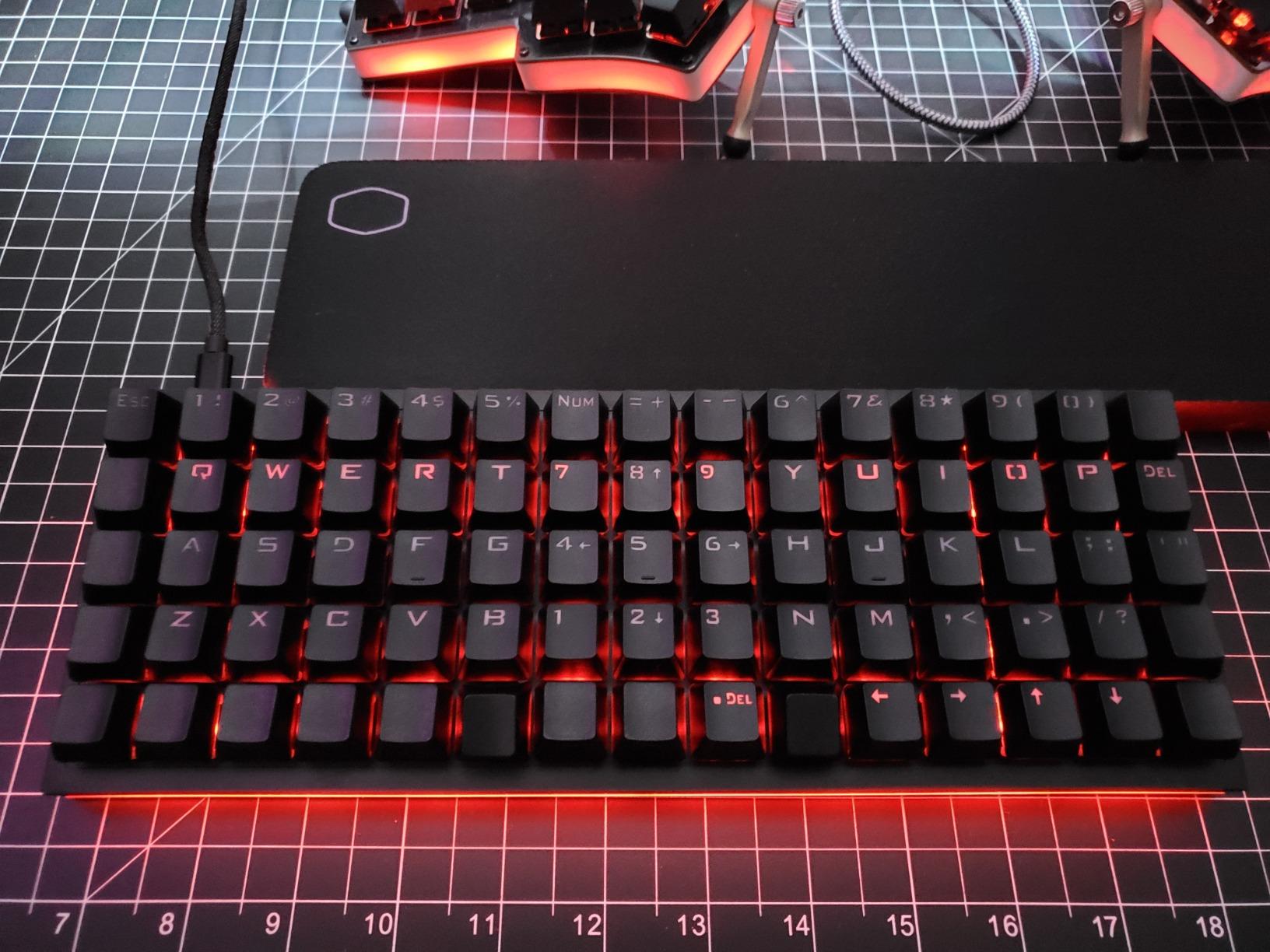 YMDK Idobao x 75 Keys Ortholinear Layout VIA Acrylic Case Plate hot-swappable Hot Swap RGB PCB Mechanical Keyboard Kit customer photo 1