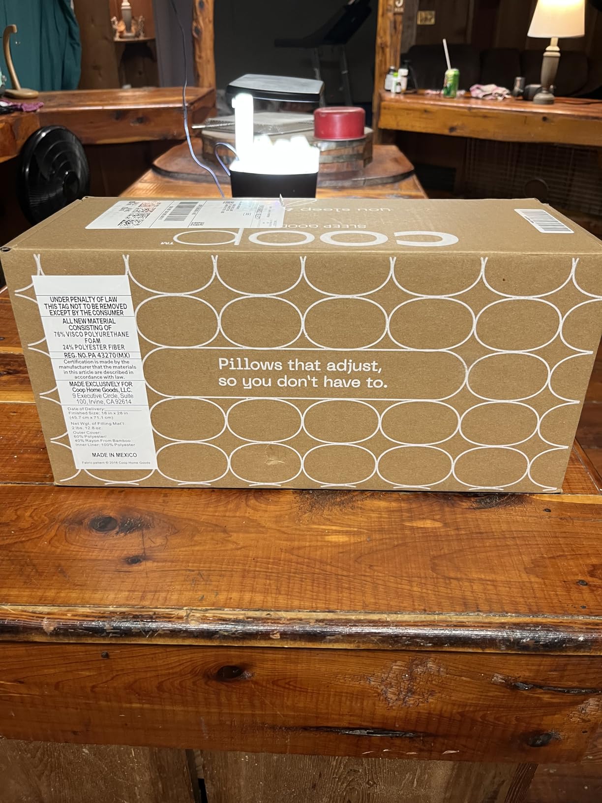 Coop Home Goods Original Crescent Adjustable Pillow, Queen Bed Pillows for Shoulder, Neck & Head Support, Crescent Foam Pillows - Medium Firm for Back & Side Sleeper, CertiPUR-US/GREENGUARD Gold customer photo 2