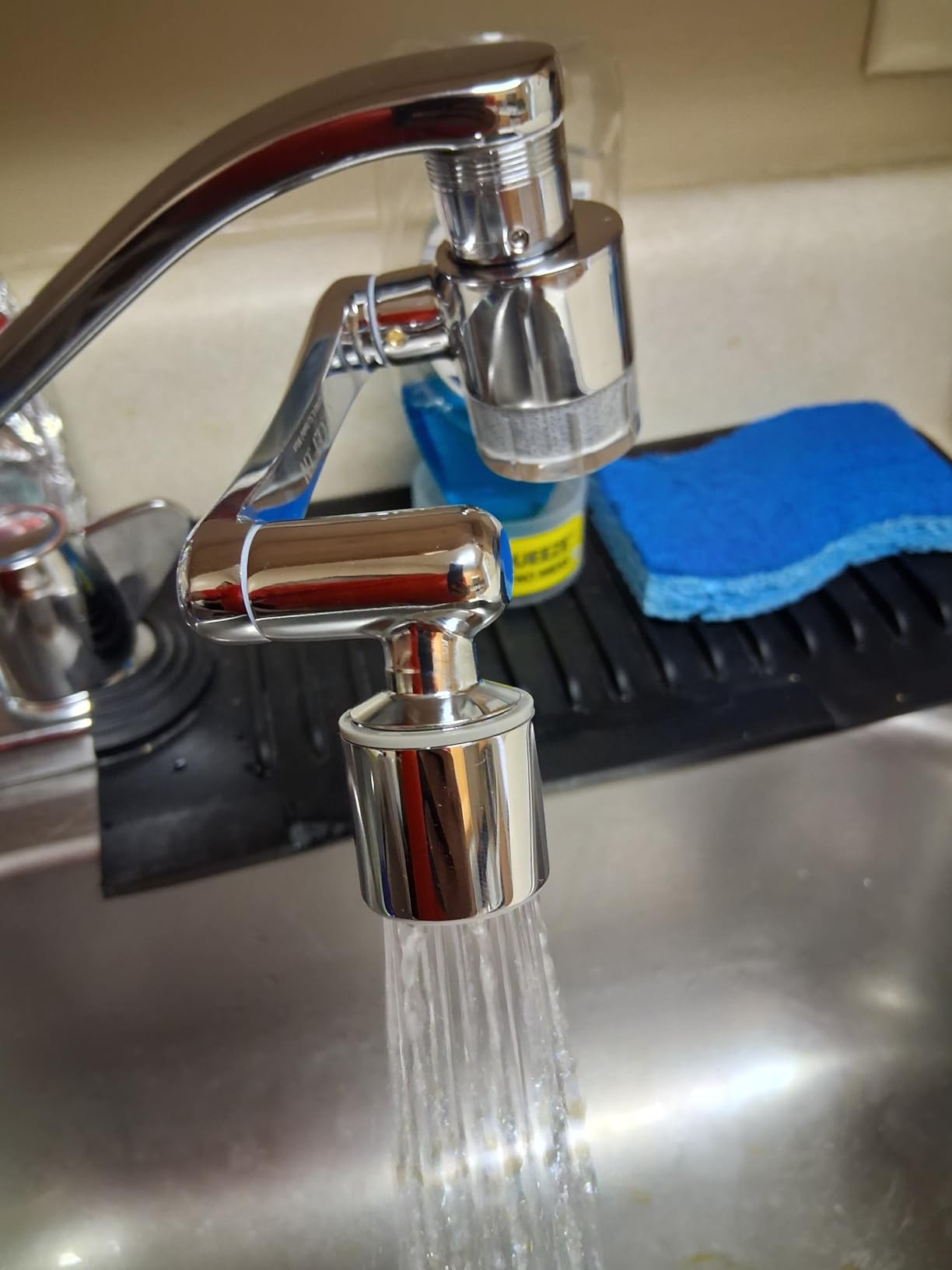 CECEFIN Water-Filter for Sink-Faucet Extender-Aerator - 9pcs Cartridges Reduce Chlorine for Bathroom/Kitchen Skin Face Eye Wash,Brass Faucet Mount Purifier System,1080°Rotating 2-Mode Swivel Aerator customer photo 2