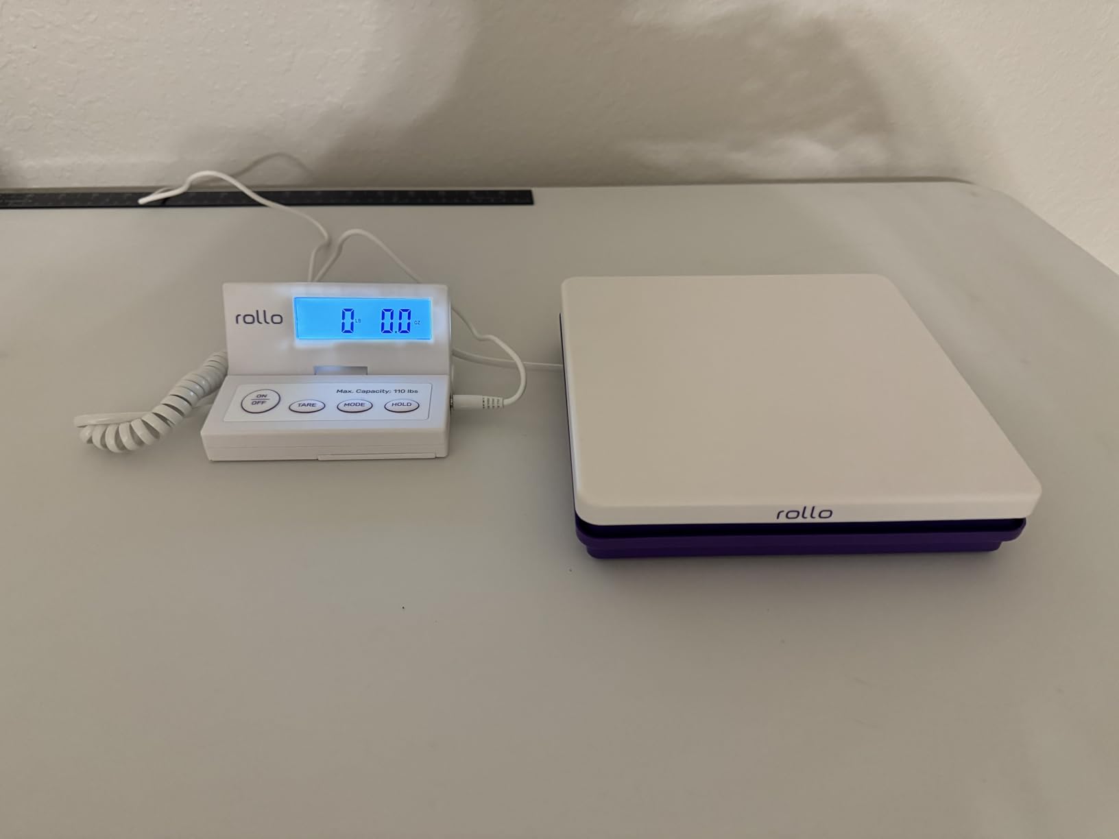 Rollo Shipping Scale for Packages - Digital Shipping Postal Scale (110 Lb Max) - Hold and Tare Functions - Includes AC Adapter and 2X AAA Batteries customer photo 2