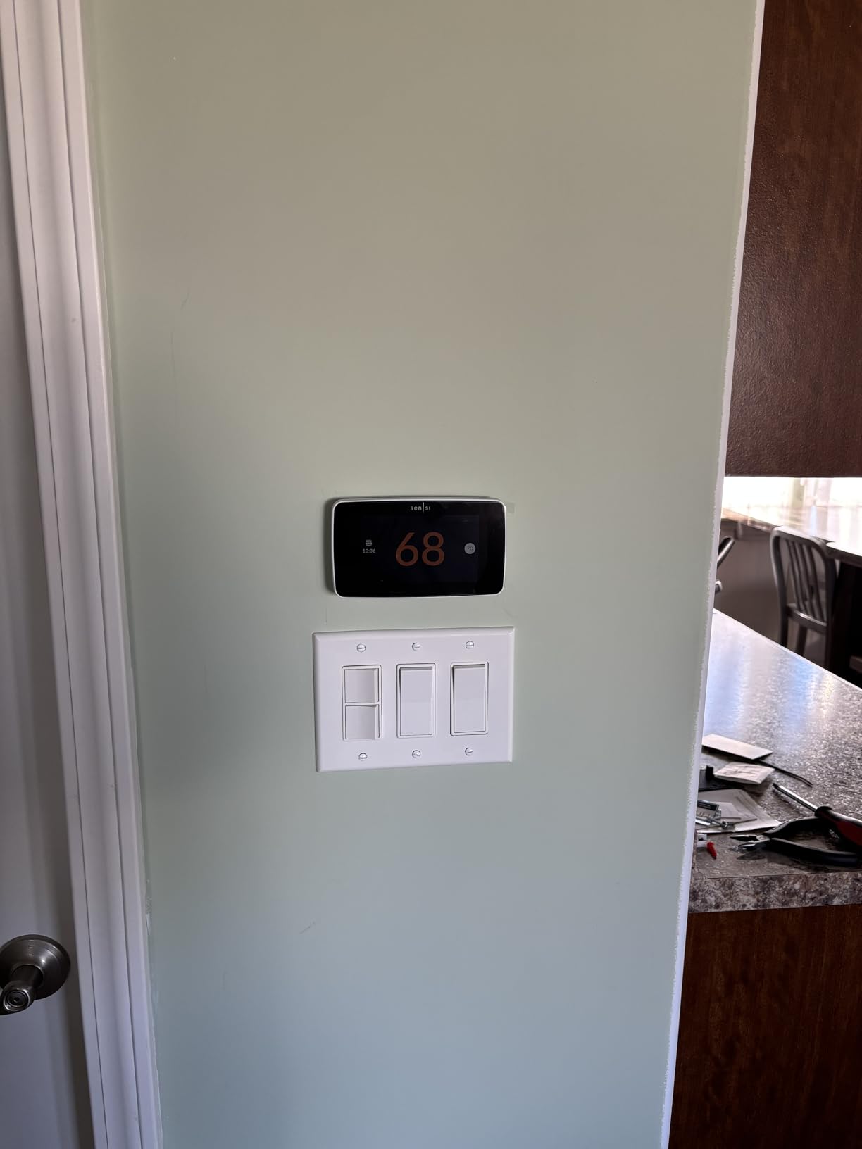 Sensi Touch 2 Smart Thermostat with Touchscreen Color Display, 100 Years of Expertise, Programmable, Wi-Fi, Data Privacy, Easy DIY, Works with Alexa, Energy Star Certified, ST76, C-Wire Required customer photo 2