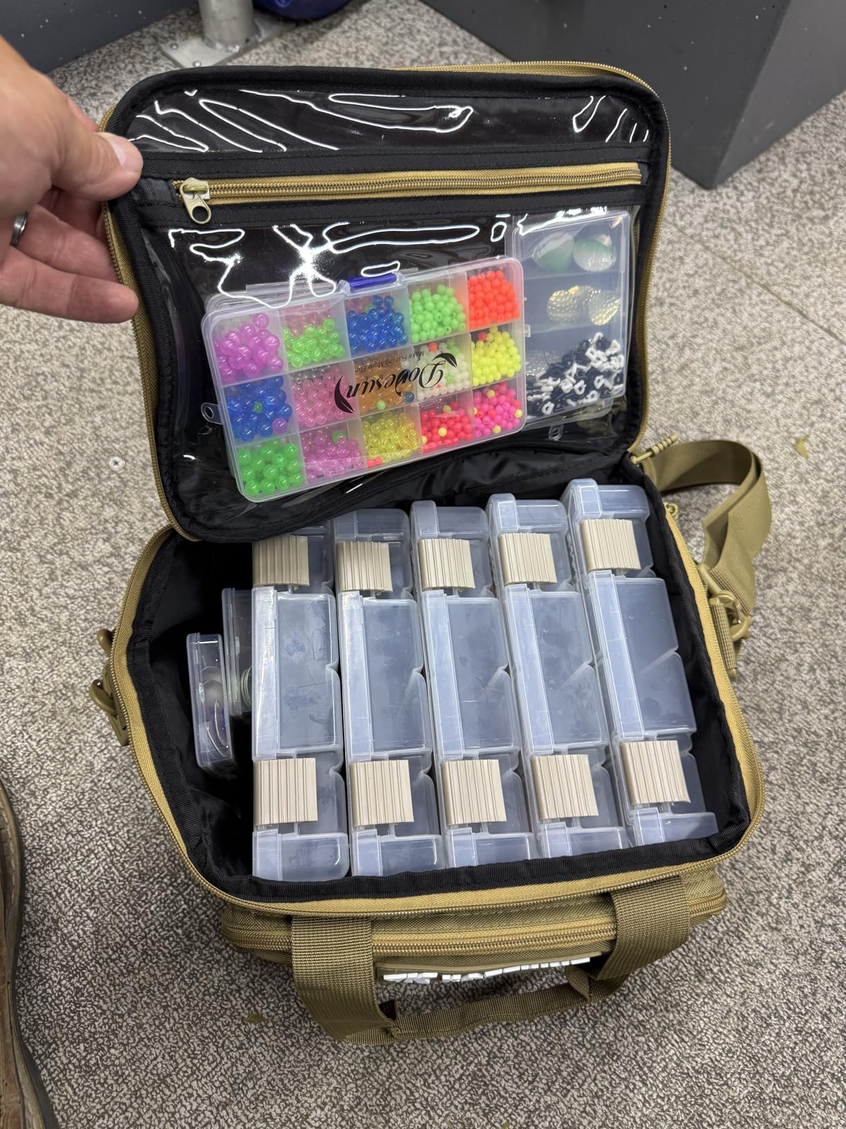 KastKing Fishing Tackle Bags - Saltwater & Freshwater Fishing Bags - Water Resistant, Padded Shoulder Strap - Gear Storage customer photo 2