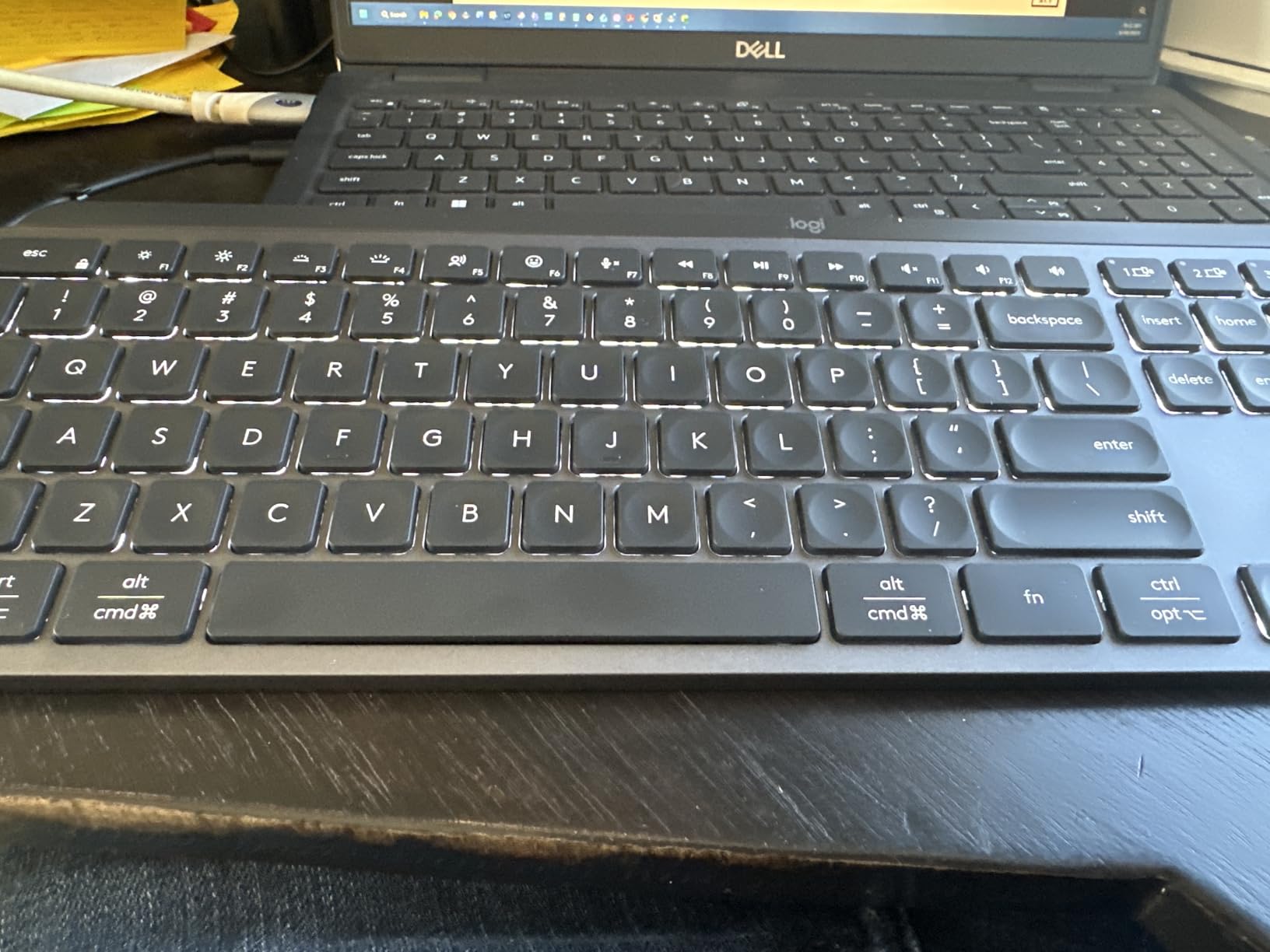 Logitech MX Keys S Wireless Keyboard, Low Profile, Fluid Precise Quiet Typing, Programmable Keys, Backlighting, Bluetooth, USB C Rechargeable, for Windows PC, Linux, Chrome, Mac - Graphite customer photo 2