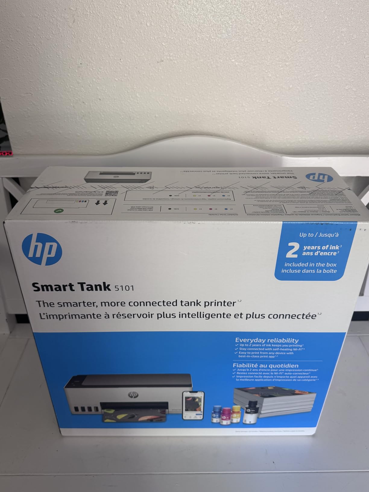 HP Smart Tank 5101 Wireless All-in-One Refillable Printer, Scanner, Copier with 2 years of Ink included customer photo 1