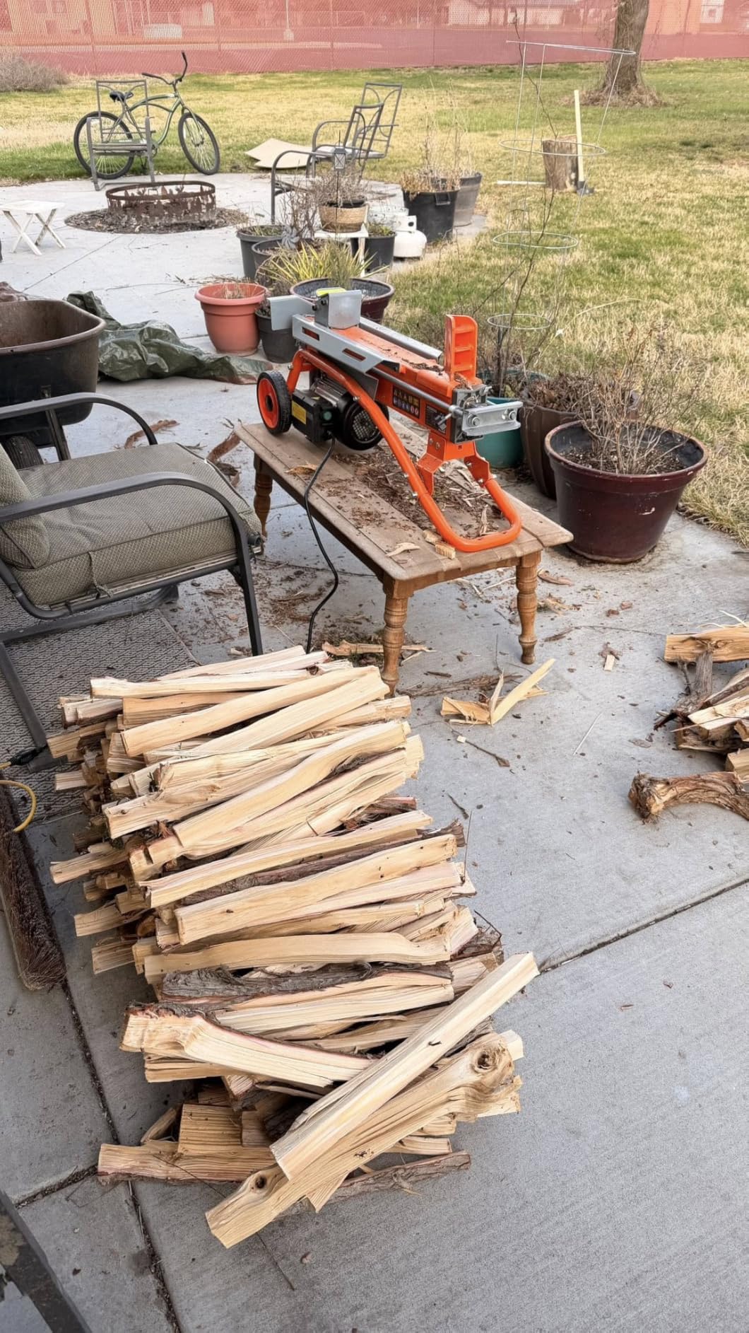 YARDMAX YS0650 6.5 Ton Electric Log Splitter customer photo 1