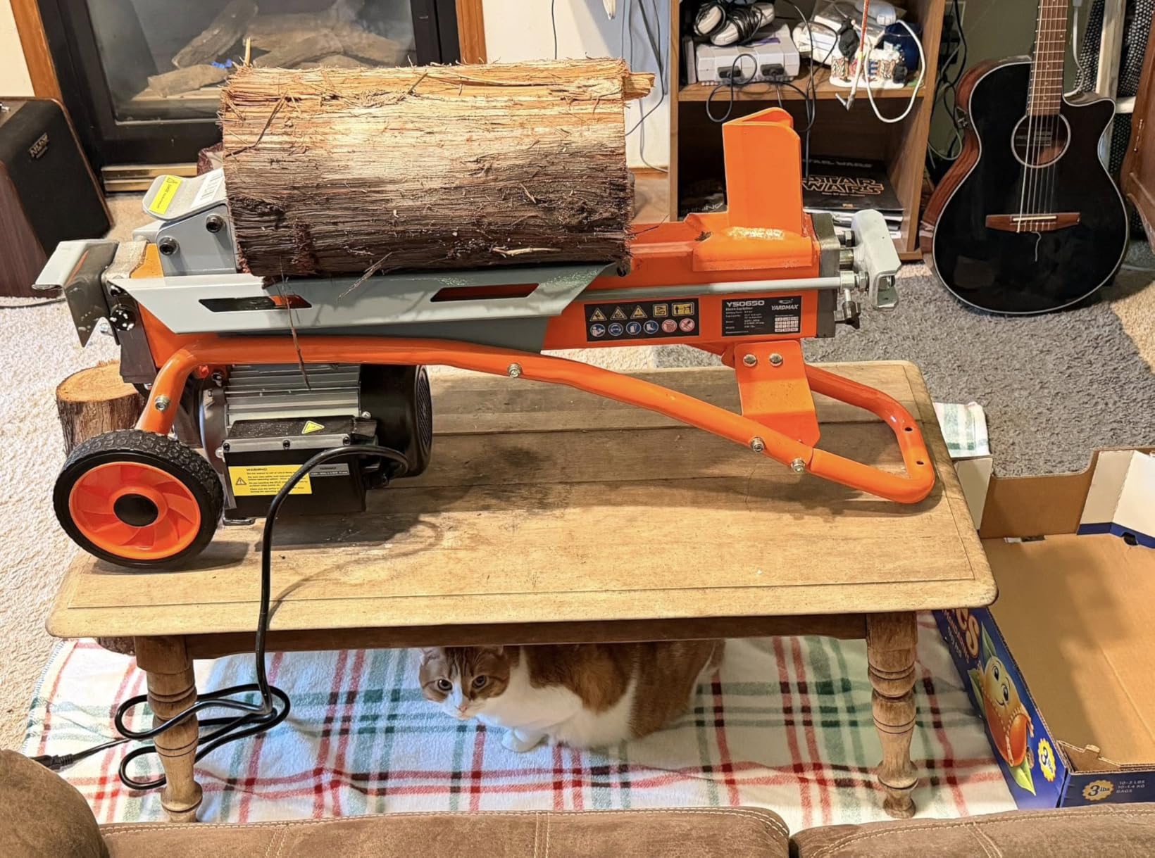 YARDMAX YS0650 6.5 Ton Electric Log Splitter customer photo 2
