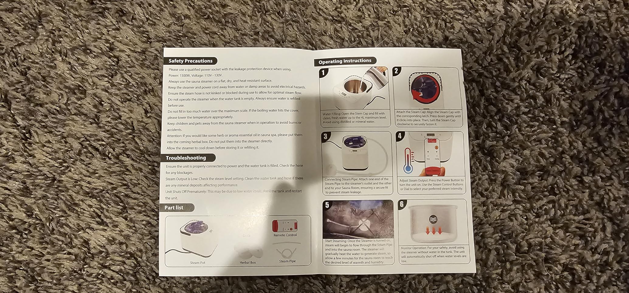 Sauna Steamer Machine, Portable Sauna Steamer, Steam Generator for Sauna, 2.5 Liter Home Sauna Steamer Pot with Remote Control, Steam Cup, Home Spa Sauna Accessories customer photo 1