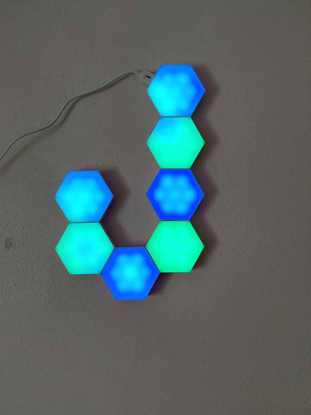OJQ 12 Pack Hexagon Lights Wall RGB Panel - Led Lights Gifts for Men Birthday Room Decor Lamp for Bedroom Gaming Equipment Gamer Supps Honeycomb Shape Panels Hexagon Gaming Lights customer photo 2