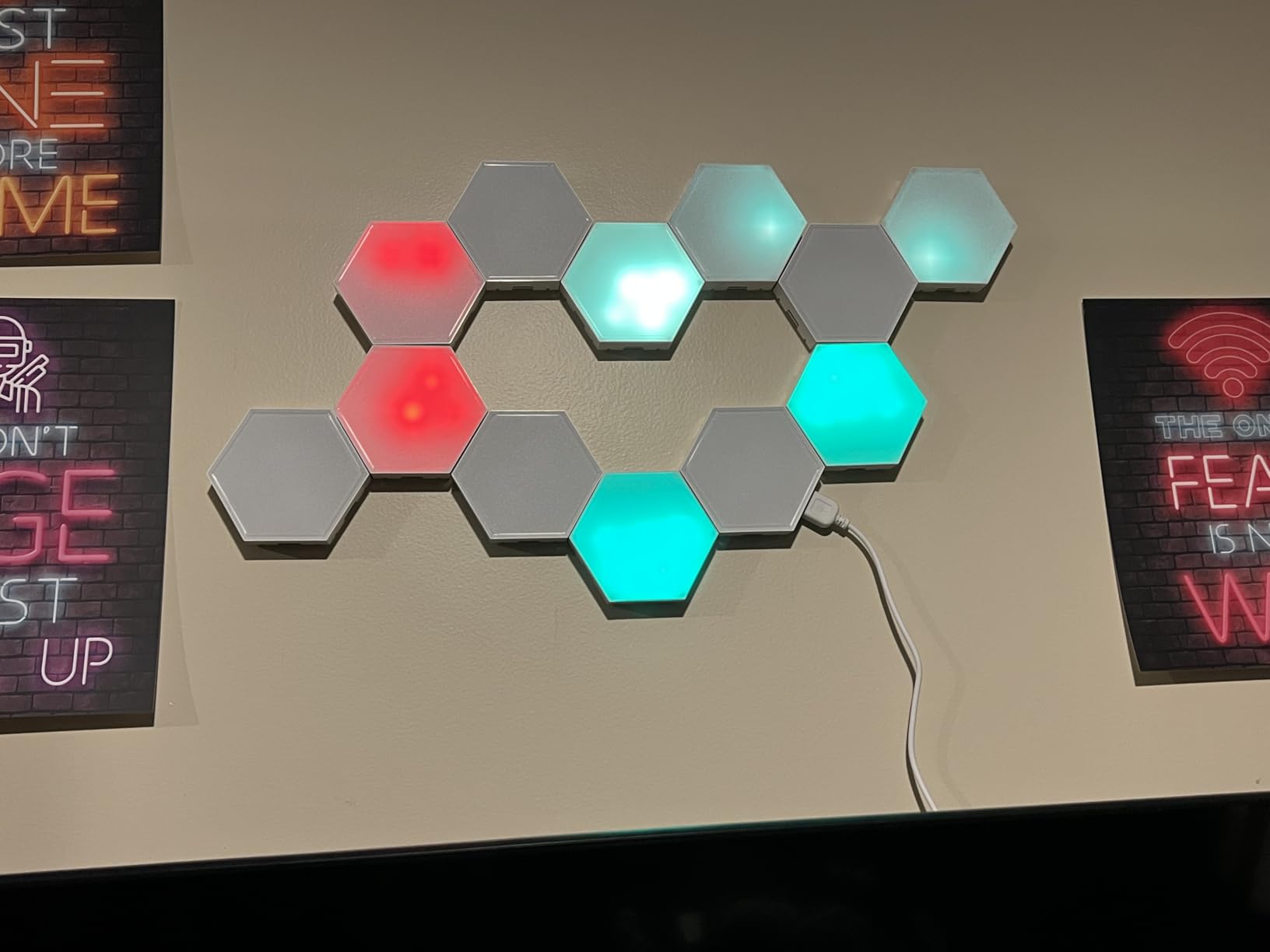 12-Pack Hexagon Light Panels - Smart RGB LED Wall Lights with App & Remote - Music Sync Gaming Lights for Room Decor, Birthday & Party Gifts for Boys, Teens, Men, Boyfriends, and Kids customer photo 1