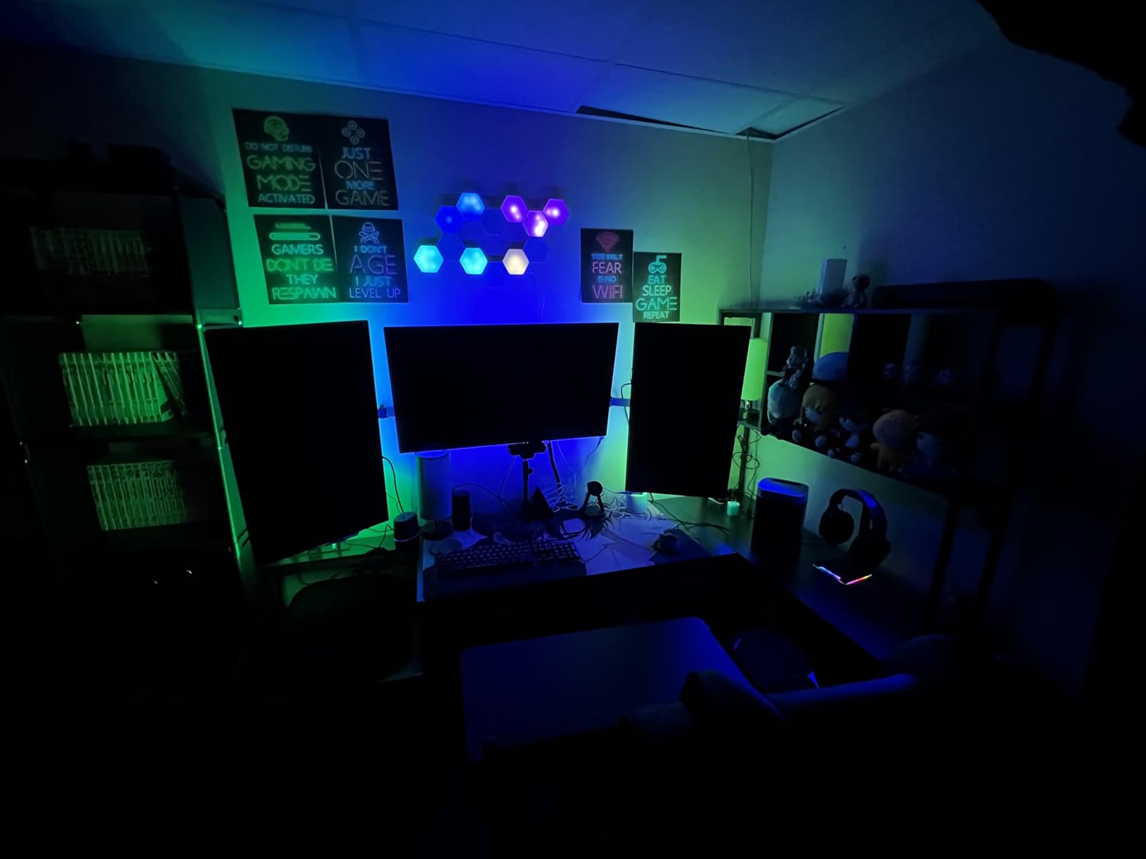 12-Pack Hexagon Light Panels - Smart RGB LED Wall Lights with App & Remote - Music Sync Gaming Lights for Room Decor, Birthday & Party Gifts for Boys, Teens, Men, Boyfriends, and Kids customer photo 2