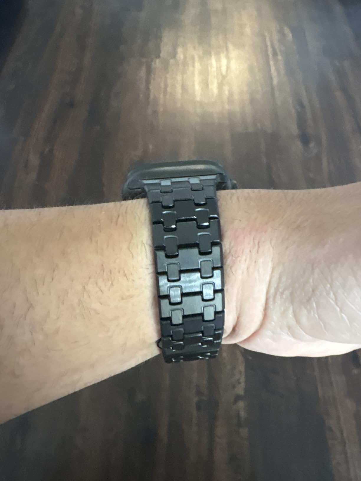 Wingle Compatible for Apple Watch Band Ultra 3/2/1 Band 49mm Series 11 10 46mm 45mm 44mm 42mm SE 3/2/1 Series 9 8 7 6 5 4 3 2 1 Men Stainless Steel Classy Business Metal iWatch Bands Bracelet, Titanium customer photo 2