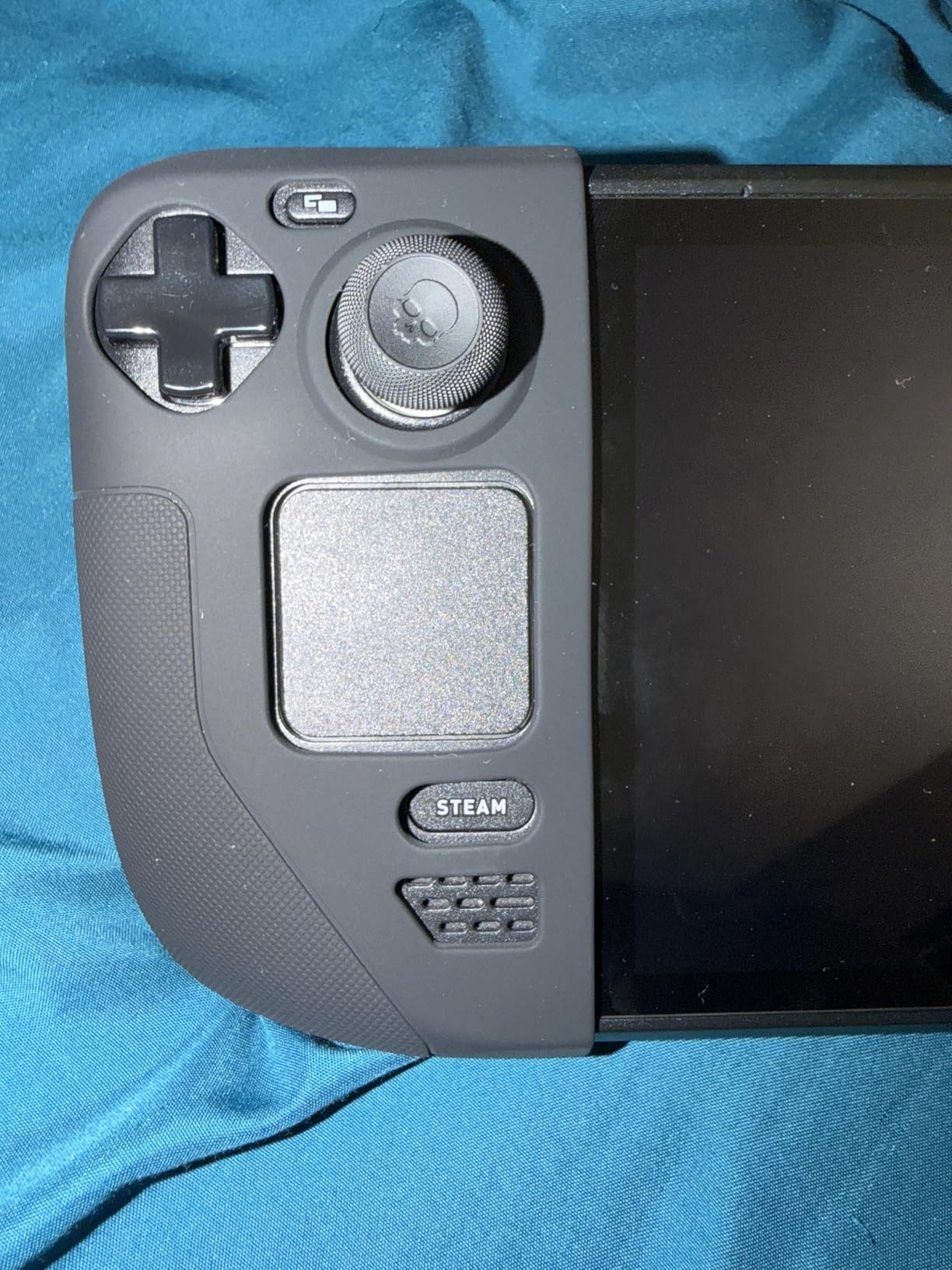 Skull & Co. Skin, CQC and FPS Thumb Grips Joystick Cap Analog Stick Cover for Steam Deck/OLED and ROG Ally, Ally X- Black, Set of 6 customer photo 1