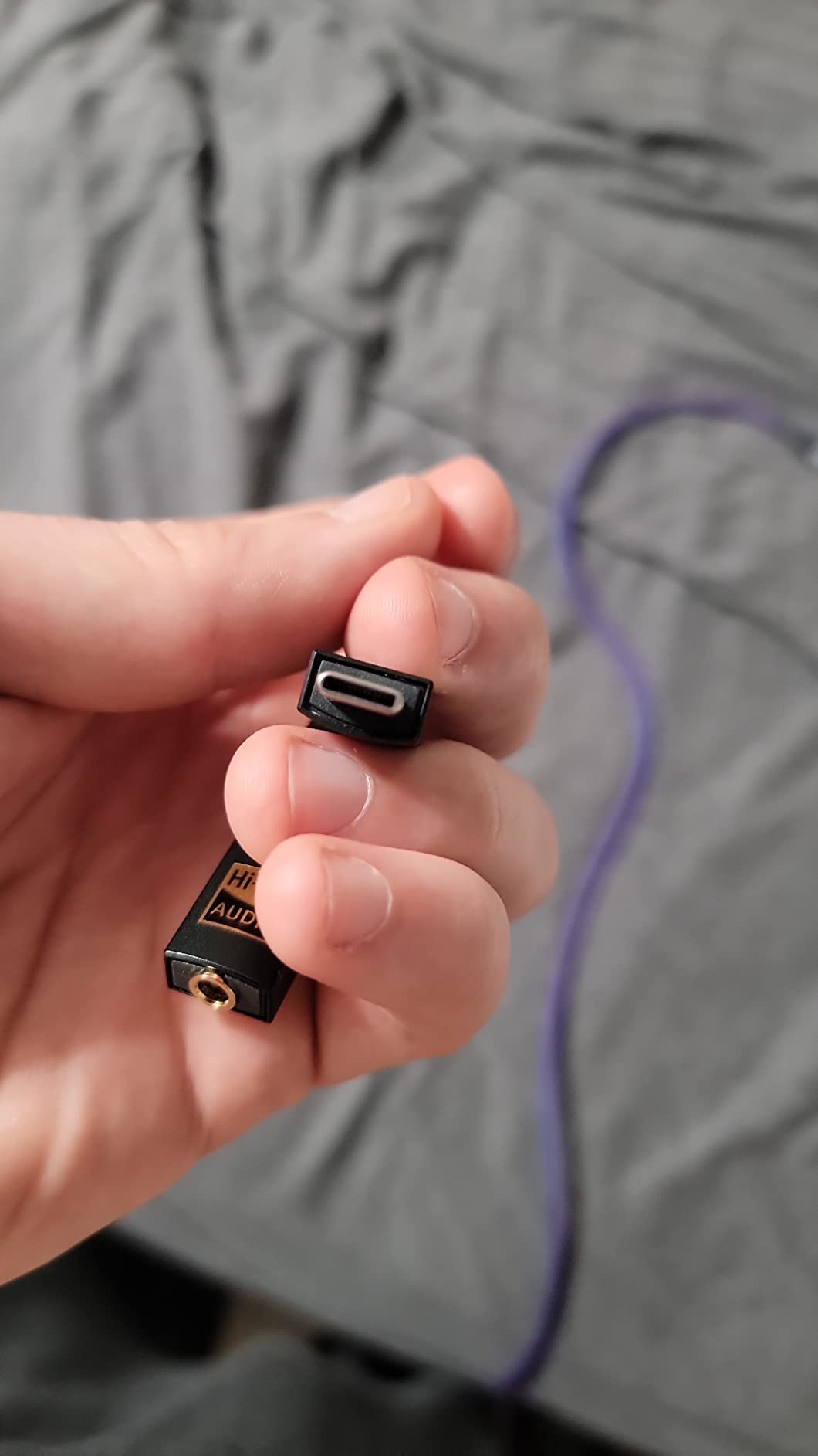 iFi GO Link - Portable DAC & Headphone Amplifier - USB-C to 3.5mm Adapter - Improve Sound from Any Device - Gold-Plated 3.5mm Headphone Socket - Supports Hi-Resolution 32-bit/384kHz/DSD256/MQA customer photo 1