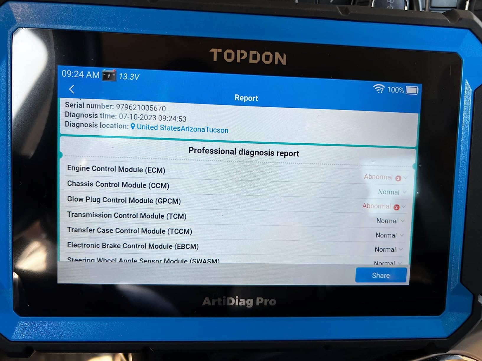 TOPDON ArtiDiag Pro OBD2 Scanner Diagnostic Tool, Bidirectional Scan Tool with ECU Coding, 35+ Services, V.A.G Guided, FCA SGW, Can FD DoIP/All System Diagnosis customer photo 1