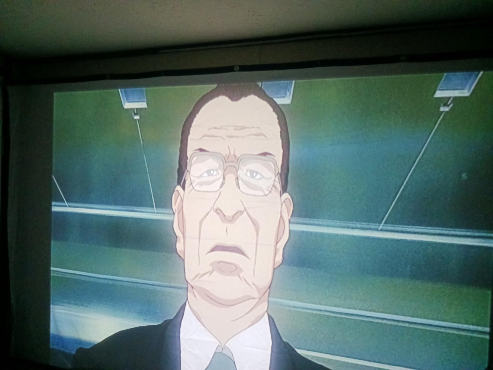 Projector Screen, HUANYINGBJB 4K 16:9 HD Rear Front Projector Screen Foldable Projection Screen Double-Sided Portable Outdoor Indoor Projector Screens for Movie Home Theater (120) customer photo 1