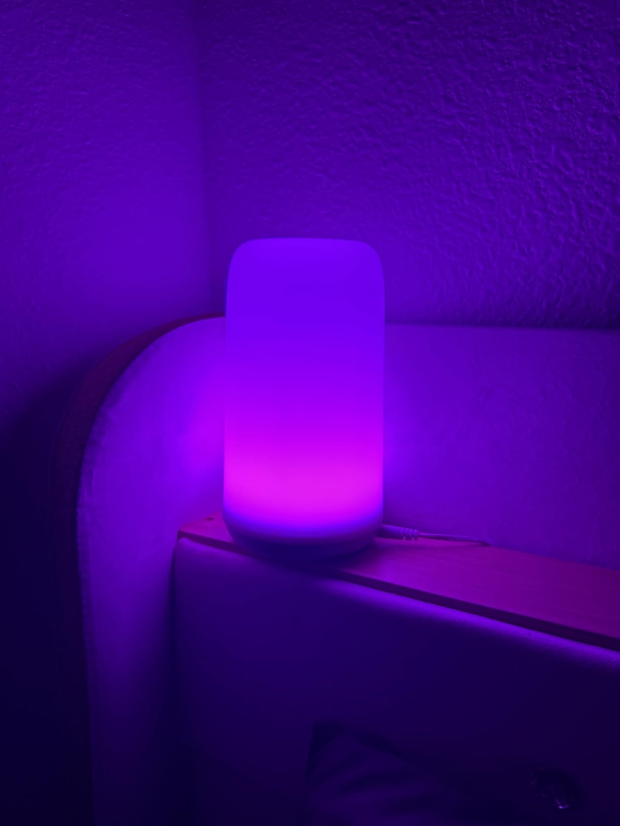 Touch Bedside Table Lamp, [Sleek Design & RGB Mode] 3 Way Dimmable Small Lamp for Bedroom, LED Lamp with Warm White Lights, Multi-Color Smart Nightstand Lamp for Living Room Home Gifts customer photo 1