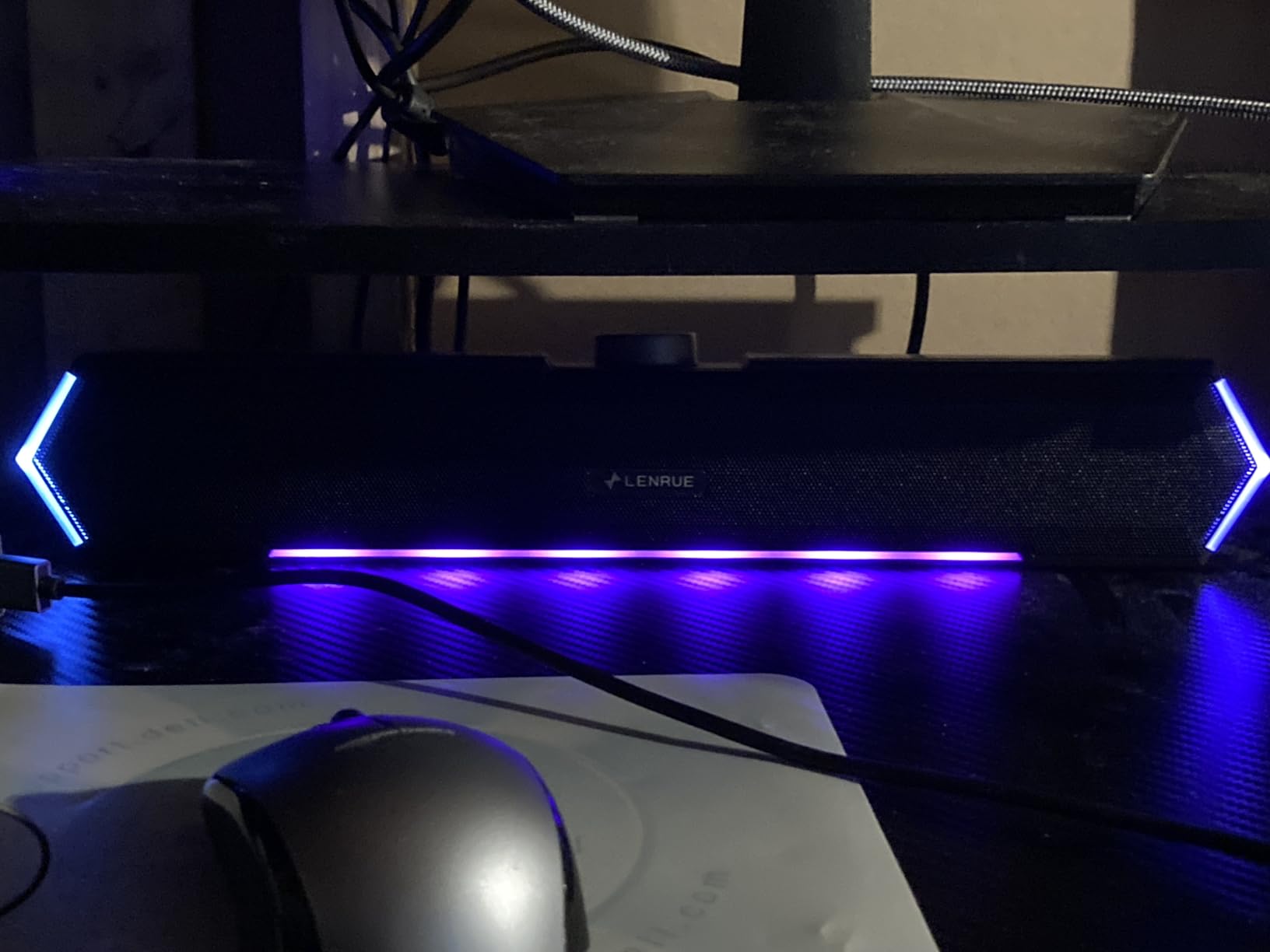 LENRUE G11 Computer Speakers for Desktop, Touch Lights PC Speakers with Surge Clear Sound, USB C/USB Powered for Computer Desktop PC Laptop Monitor customer photo 1