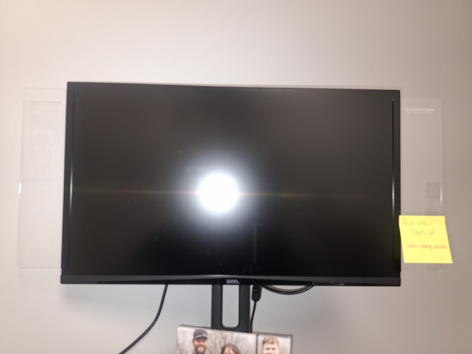 MDOZQ Office Desk Accessories 2pcs Computer Monitor Memo Board Message Board Supplies for Women Men Sticky Note Holder Home Desktop Decor customer photo 1