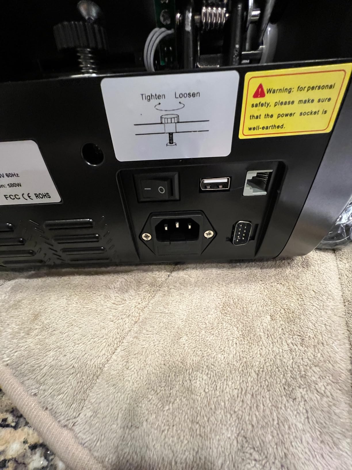 Aneken N60 Mixed Denomination Money Counter Machine, Value Counting, UV/MG/IR/DD Counterfeit Detection, 3.5